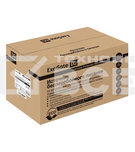 Источник бесперебойного питания ExeGate SpecialPro Smart LLB-1500.LCD.AVR.EURO.RJ 1500VA/950W, LCD, AVR, 4 евророзетки, RJ45/11, черный