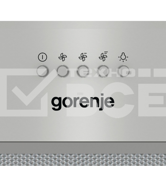 Вытяжка встраиваемая Gorenje BHI526E6X нержавеющая сталь, 52 см, 677 куб. м/ч, 61 дБ