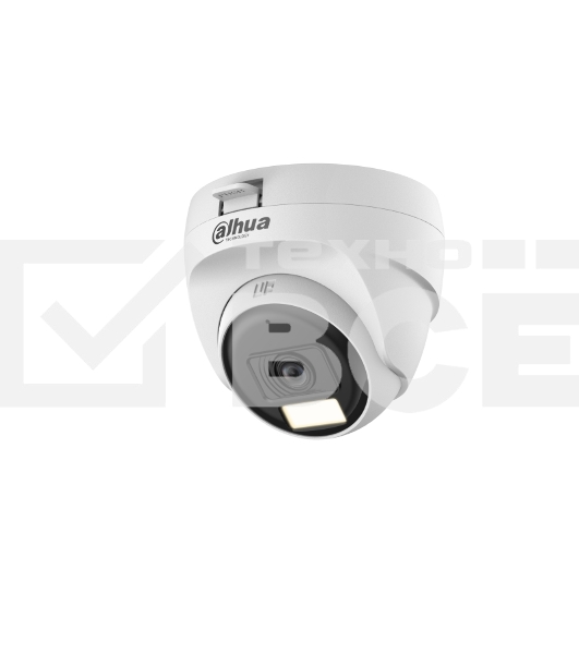 Камера видеонаблюдения аналоговая Dahua DH-HAC-T1A21P-U-IL-0360B 3.6-3.6мм цв.