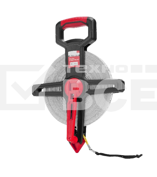 Рулетка геодезическая Matrix 100 м х 12,5 мм, открытый корпус, фиберглассовая лента