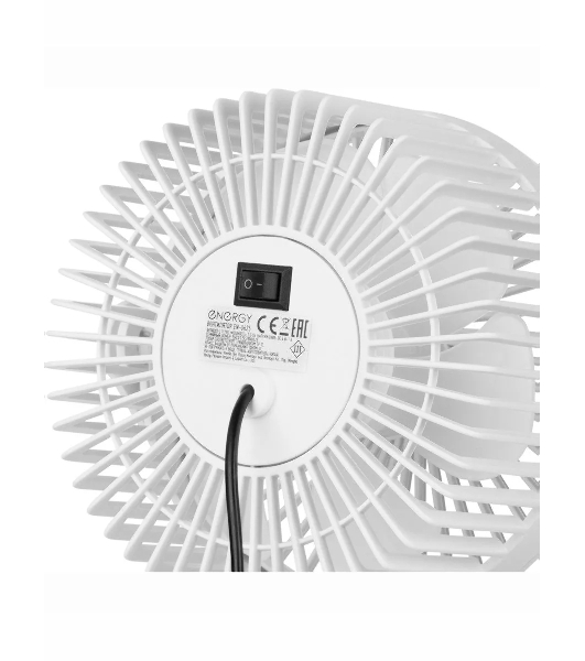Вентилятор Energy EN-0625 белый, настольный, 2,5 Вт, 1 скорость, 13 см, питание от USB