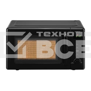 Микроволновая печь Harper HMW-20ST02 черный, 20 л, 700 Вт, переключатели - поворотный механизм/кнопки