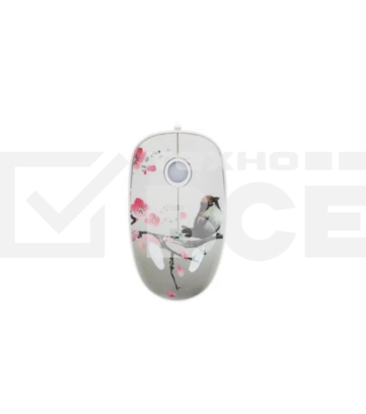 Мышь проводная Qumo Office M43 Serenity белый, 1000 dpi, USB, кнопки - 3