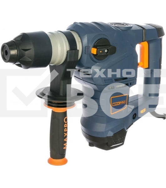 Перфоратор демонтажный MAX-PRO MPRH1500/32VP 1500 Вт, 0-850 об/мин, 5,5 Дж, 3 режима, Д/Б/М-42/32/13, 5,2 кг, SDS-PLUS, антивибрационная ручка, резиновые вставки, р