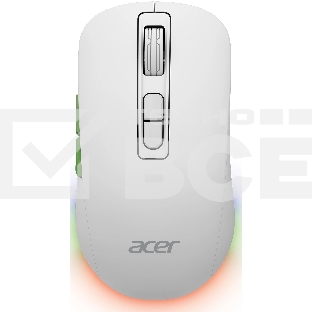 Мышь беспроводная Acer OMR311 белый, 2400 dpi, радиоканал, Bluetooth, USB, кнопки - 7