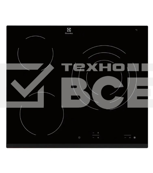 Электрическая варочная поверхность Electrolux EHF6232FOK Hi-Light, независимая, черный