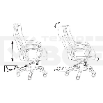 Кресло руководителя Бюрократ CH-868N Fabric Light-10 коричневый, крестовина пластик, фото16