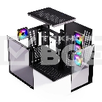 Компьютерный корпус ABR Sea View Black (1*USB Type-C, 2*USB 2.0, HD Audio, 4xRGB Fan, ATX, Micro-ATX), фото11