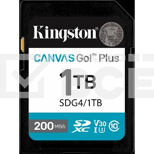 Флеш карта SDXC 1Tb Kingston SDG4/1Tb Canvas Go! Plus w/o adapter