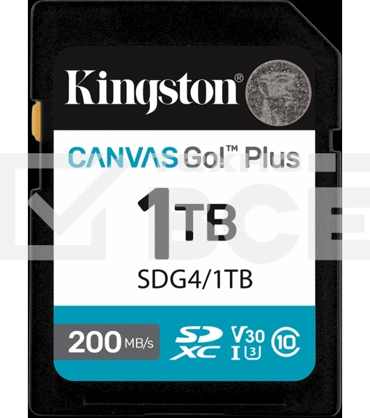 Флеш карта SDXC 1Tb Kingston SDG4/1Tb Canvas Go! Plus w/o adapter