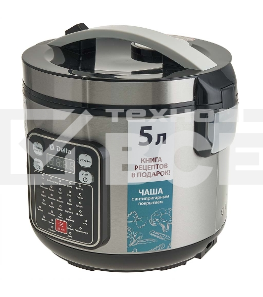 Мультиварка DELTA DL-6528 черная: 900 Вт,5л, 31 ПРОГРАММА (4)