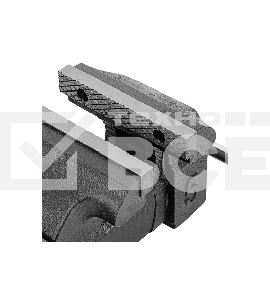 Тиски слесарные Denzel BVH-125, 125 мм, поворотные, стальная направляющая, с наковальней