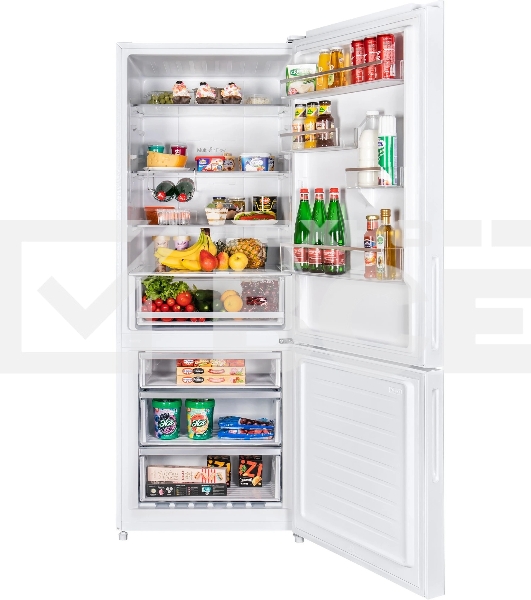 Холодильник Maunfeld MFF1857NFW белый мат. инвертер двухкамерный 336/117л морозилка снизу