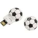 Флешка USB Smartbuy Wild FB (SB16GbFB), 16Gb, USB 2.0, R/W 15/5, белый/черный Футбольный Мяч, фото 1