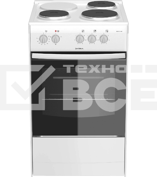 Плита электрическая Darina S EM331 404 W белый, конфорок 3 шт, духовка 50 л, 50 см x 85 см x 56 см