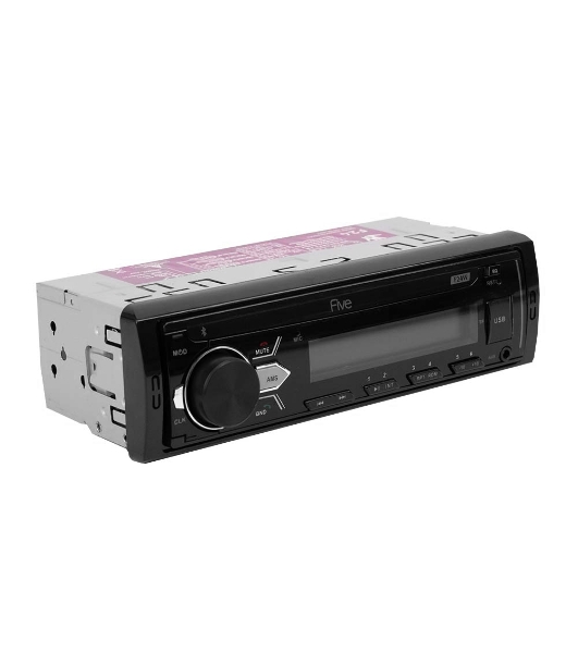 Автомагнитола FIVE F-24W, 1 DIN, Bluetooth, USB Type-A, AUX