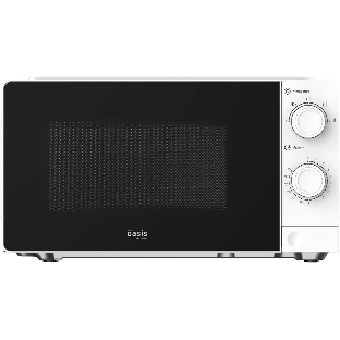 Микроволновая печь Oasis MW-70XW белый, 20 л, 700 Вт, переключатели - поворотный механизм