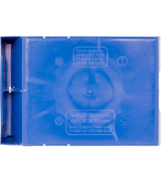 Ящик сплошной ТАРА.РУ Milano 5003 синий 350х230х150мм PP 10037