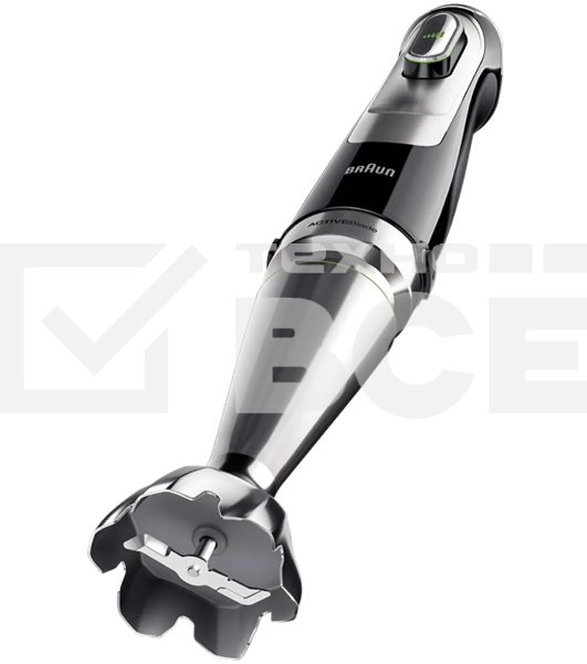 Блендер погружной Braun MQ9135XI черный/серебристый