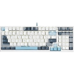 Клавиатура A4Tech Fstyler FS300 (FS300 PANDA SNOWBOARDING) проводная, USB, белый/синий, фото 1