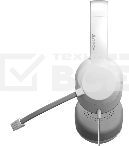Наушники с микрофоном A4Tech Fstyler FH150U белый/серый 2м накладные USB оголовье (FH150U WHITE)