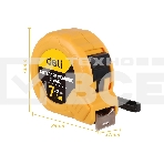 Рулетка Deli DL9075B 7,5м*25мм Метрическая. Корпус ударопрочный., фото6