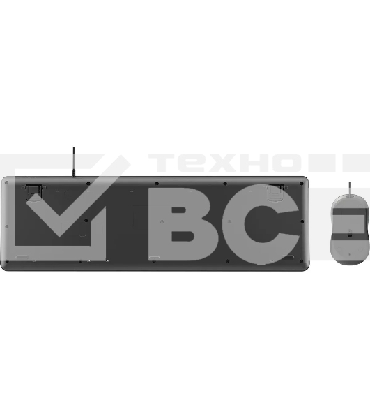 Комплект клавиатура+мышь Оклик S605 проводной USB 1800 DPI черный