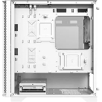 Компьютерный корпус Montech AIR 100 LITE белый без БП mATX 2x120мм 1xUSB 2.0 2xUSB 3.0 audio bott PSU, фото3
