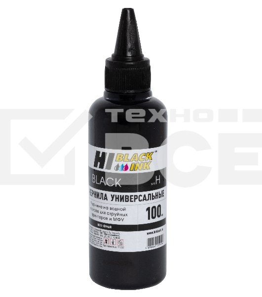 Чернила Hi-Black Универсальные для HP (Тип H-V1), Bk, 0,1 л.