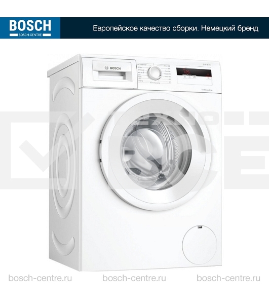 Стирально-сушильная машина Bosch WNA134L0SN белый, загр.фронтальная, макс.: 8кг, 1400 об/мин, класс: A