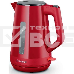 Чайник электрический Bosch TWK 1M124 1.7 л, 2400 Вт, красный