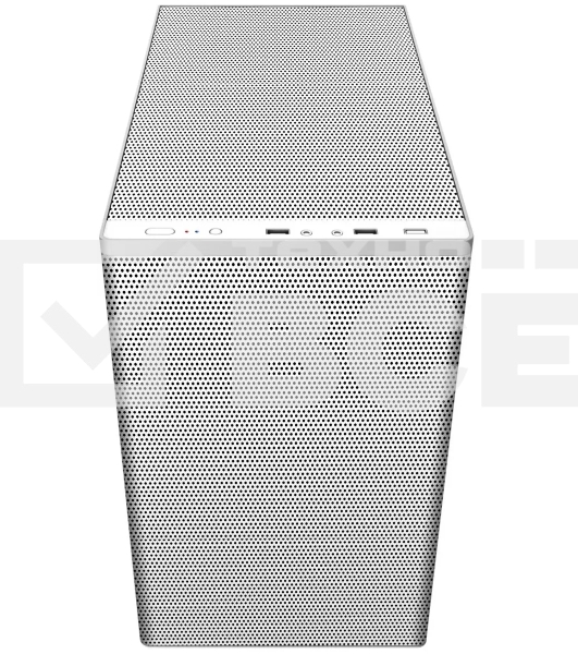 Компьютерный корпус Bloody BD-CC117F белый без БП mATX 5x120мм 1xUSB 2.0 1xUSB 3.0 audio bott PSU