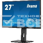 Монитор 27' Iiyama ProLite XUB2797QSN-B2 IPS 2560x1440, 100 Гц, 1 мс, 16:9, 300 кд/м², HDMI 2.0, DP 1.4, 3.5 Jack, USB-C (65 Вт), USB Hub (3x USB 3.0), Ethernet, динамики (2x2 Вт), Adaptive-Sync, черный, фото11
