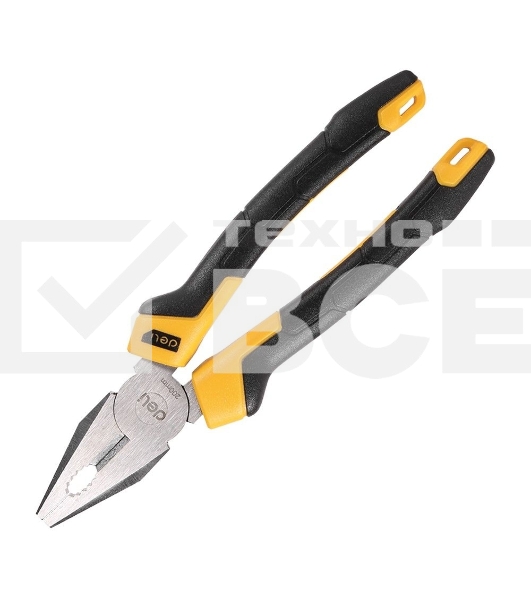 Комбинированные плоскогубцы Deli DL2008Z 200мм, сталь CrV, прорезиненная двухкомпонентная ручка