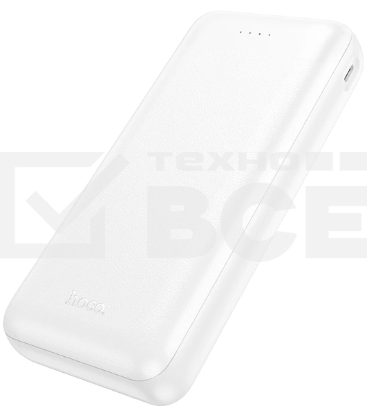 Портативный аккумулятор HOCO J153A 20000mAh 2USB+1Type-C+1micro USB 2.0A, белый