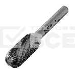 Борфреза по металлу Denzel твердосплавная, цилиндрическая закругленная, тип-С, 12 мм, фото5