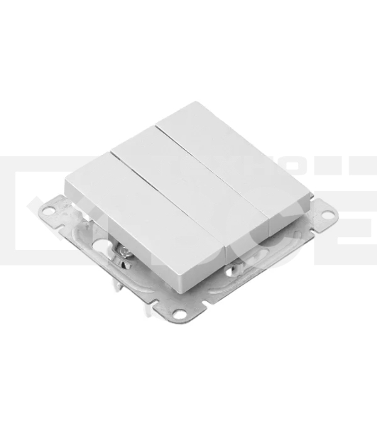 Механизм выключателя EKF UP1-SWA-31 Эпика трехклавишный, алюминий