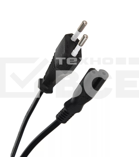 Кабель для аудио-видео техники IEC-320-C7--розетка 220V, 2-pin, 1,8м, медь, VCOM