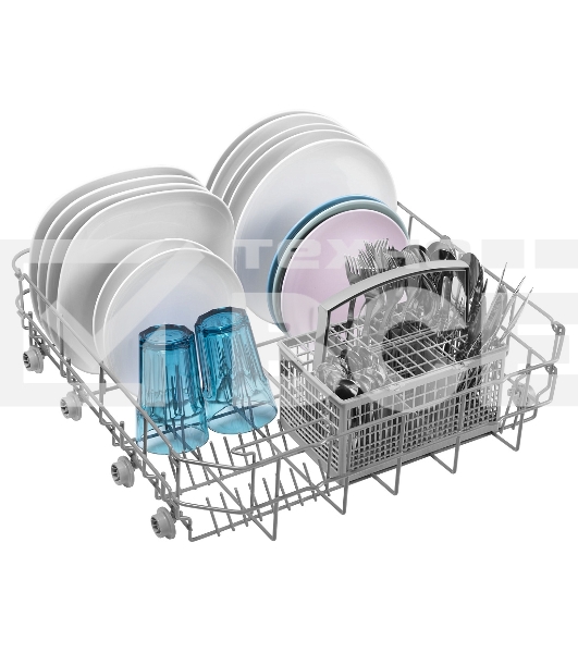 Встраиваемая посудомоечная машина HOMSair DW64E, серебристый, 59.8 см, 12 компл., 49 дБ, класс A++