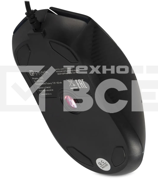 Мышь проводная Oklick 702G черный, 3600 dpi, USB, кнопки - 4
