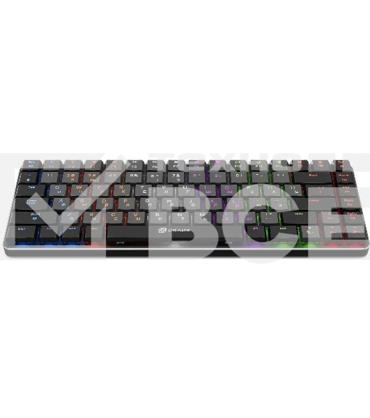 Клавиатура Oklick K615X (1934413) проводная, USB, серый + серебристый