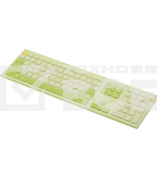 Клавиатура + мышь Acer OCC205 беспроводной USB, 1200 dpi, зеленый/желтый