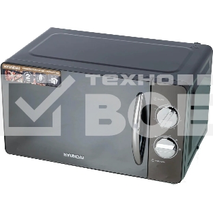 Микроволновая печь Hyundai HYM-M2007 черный/хром, 20 л, 700 Вт, переключатели - поворотный механизм