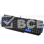 Клавиатура Oklick 750G FROST WAR проводная, USB, черный/синий, фото3