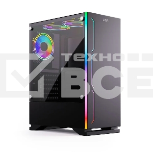 Компьютерный корпус ABR Robin I (1*USB 3.0, 2*USB 2.0, HD Audio, 3xRGB Fan, ATX, Micro-ATX)