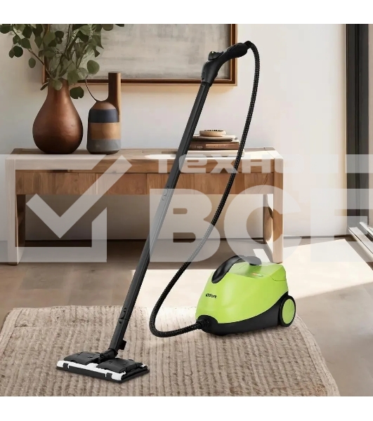Пароочиститель напольный Kitfort КТ-9186 2000Вт салатовый/черный