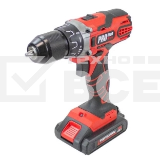 Дрель-шуруповерт аккумуляторная Edon PROtech PRO-21L2K, 21В, 1 АКБ, Кейс