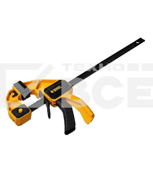 Струбцина Denzel F-образная, быстрозажимная, 300 х 80 мм, усиленный нейлоновый корпус