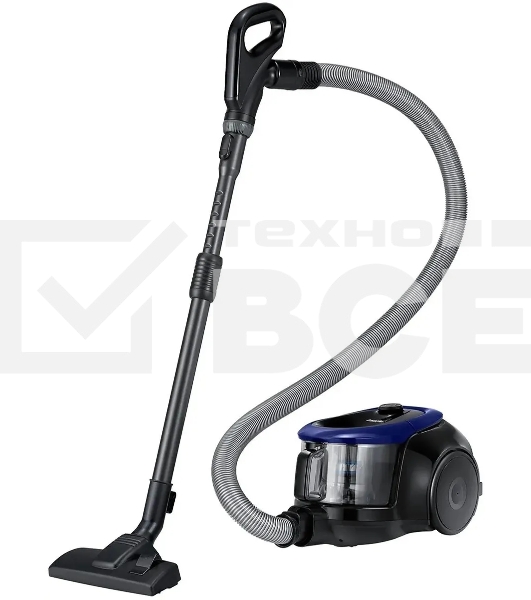 Пылесос Samsung VC18M21B0S2 синий, 380/1800 Вт, уборка сухая, пылесборник контейнер 1.5 л