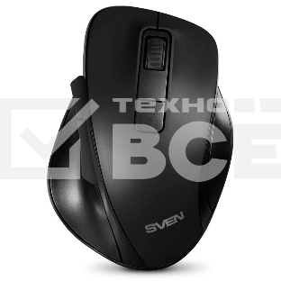 Мышь беспроводная SVEN RX-525SW черная (бесшумн. кл., 5+1кл. 600-1400DPI, Soft-touch, блист.)